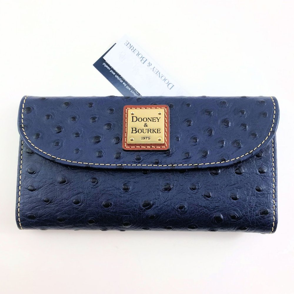 NWT Dooney & Bourke Midnight Blue leather wallet